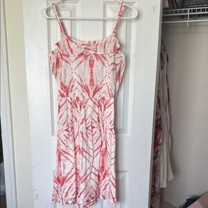Women's Red and White Dress